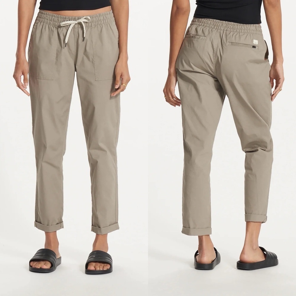 Vuori Women’s Vintage Ripstop Pant in Gravel Sz S